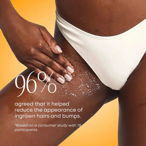 Bushbalm Vanilla Tangerine Exfoliating Scrub Ingrown Hair (8oz/236ml) - FORMERLY SWEET ESCAPE