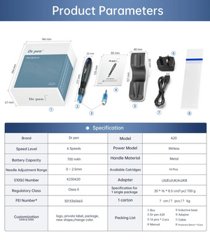 Dr. Pen A20 Professional Series Microneedling System