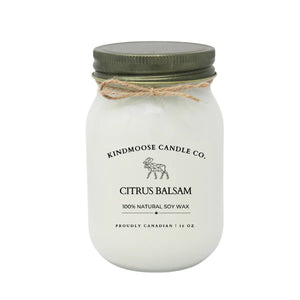 KindMoose Candle Co. Soy Wax Candle 16 oz (Citrus Balsam)