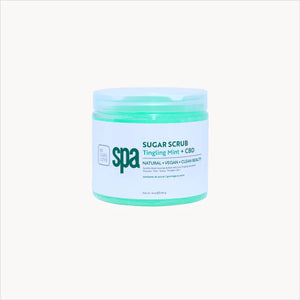 BCL Tingling Mint + CBD Sugar Scrub (16 oz)