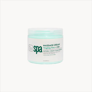 BCL Tingling Mint + CBD Massage Cream (16 oz)
