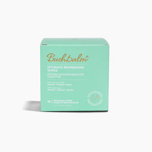 Lingettes nettoyantes et rafraîchissantes intimes Bushbalm (15 pièces)
