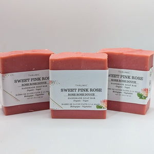 Thrumic Pink Rose Bar Soap (6 oz)*