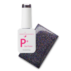 Light Elegance P+ Soak-Off Glitter Gel Polish 10 ml (Filthy Witch) - Halloween Edition - SAVE 20%*