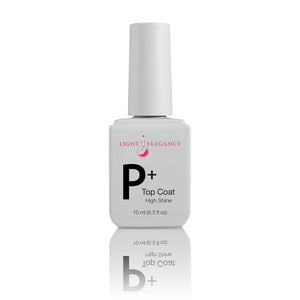 Light Elegance P+ Soak-off Top Coat 10 ml (High Shine)
