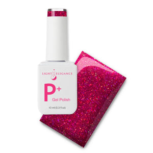 Light Elegance P+ Soak-Off Glitter Gel Polish 10 ml (It's Wine Time)