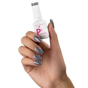 Light Elegance P+ Soak-Off Glitter Gel Polish 10 ml (Midnight Melancholy)