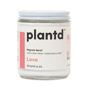 Plantd Hand & Body Cream 9 oz - Love (Magnolia & Neroli)*
