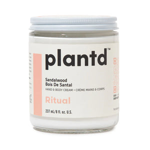 Plantd Hand & Body Cream 9 oz - Ritual (Sandalwood)*