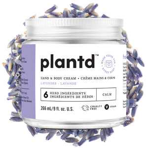 Plantd Hand & Body Cream 9 oz - Calm (Lavender) - QTY DEAL (3) SAVE $18 (MAR-MAY)