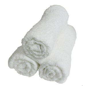 Silver Facial Towels - White (12 pcs)