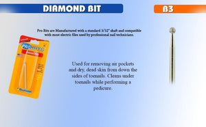 Medicool Pro Diamond Nail Bit - Small Ball (B3)