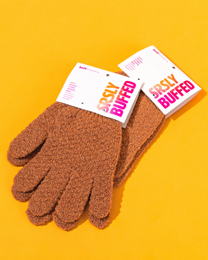 Buff Experts SRSLY Buffed Gants exfoliants sous la douche