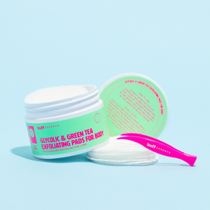 Buff Experts Glycolic & Green Tea 3-in-1 Exfoliating Pads for Body