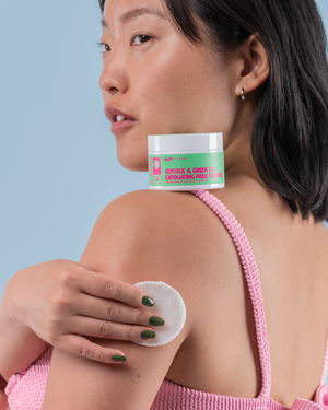 Buff Experts Glycolic & Green Tea 3-in-1 Exfoliating Pads for Body