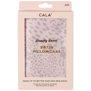 Taie d'oreiller en satin Cala Beauty Reset (léopard)