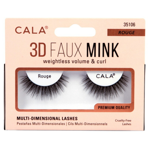 Cils Cala 3D en faux vison (Rouge)