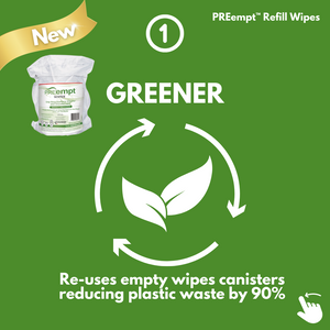 PREempt RTU Wipes (Refill) (160 Sheets)