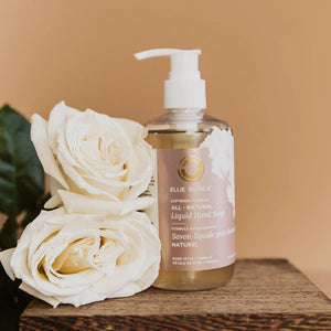Ellie Bianca Rose Petal Vanilla Liquid Hand Soap (260 ml) - SAVE 35%*
