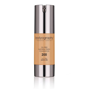 Bodyography Natural Finish Liquid Foundation (#200 Med/Dark Warm) - SAVE 20%*