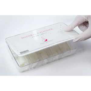 Light Elegance Natural Cylinder Nail Tip Kit - Sizes #1-10 (400 pcs)