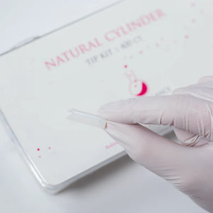 Light Elegance Natural Cylinder Nail Tip Kit - Sizes #1-10 (400 pcs)
