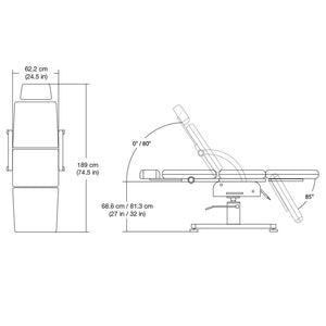 Silhouet-Tone Elite Silverstar Hydraulic Spa Bed