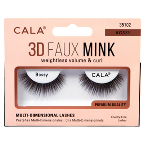 Cala 3D Faux Mink Strip Lashes (Bossy) - QTY DEAL (6) SAVE $27 (MAR-MAY)