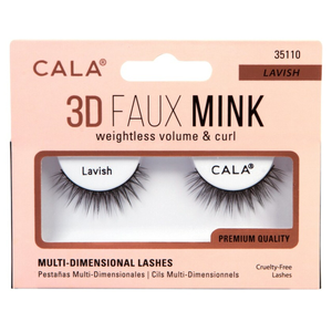 Cala 3D Faux Mink Strip Lashes (Lavish) - QTY DEAL (6) SAVE $27 (MAR-MAY)