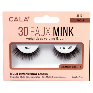 Cils Cala 3D en faux vison (Noir)