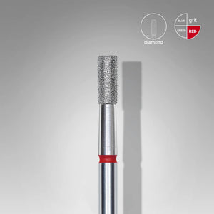 Staleks Pro Diamond Drill Bit - Red Cylinder 2.5/6 mm (Fine)