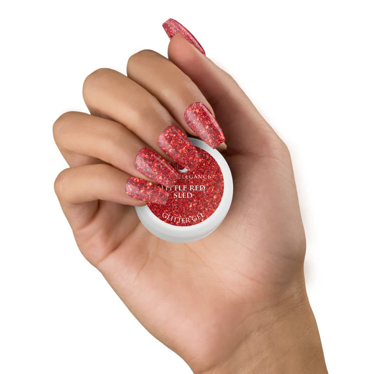 Light Elegance Glitter Gel 10 ml (Little Red Sled) - Holiday 2024 Limited Edition - SAVE 20%*