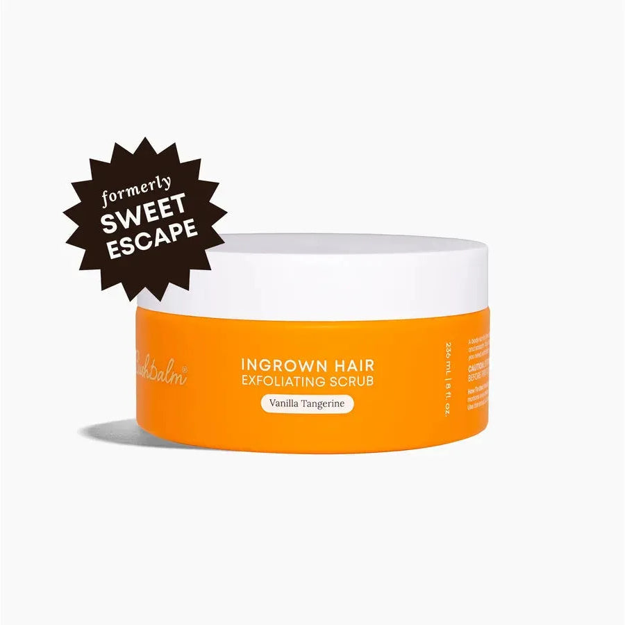 Bushbalm Vanilla Tangerine Exfoliating Scrub Ingrown Hair (8oz/236ml) - FORMERLY SWEET ESCAPE