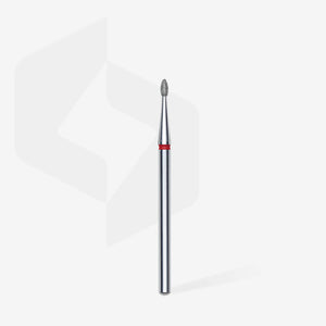 Staleks Pro Diamond Drill Bit - Red Rounded Bud 1.6/3.4 mm (Fine)