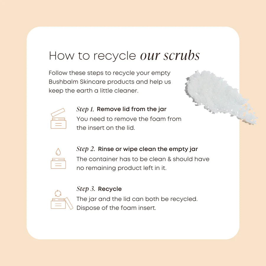 Bushbalm Nude Ingrown Hair Exfoliating Scrub (8 oz)