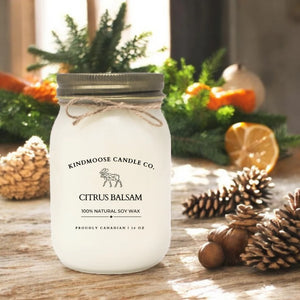 KindMoose Candle Co. Soy Wax Candle 16 oz (Citrus Balsam)