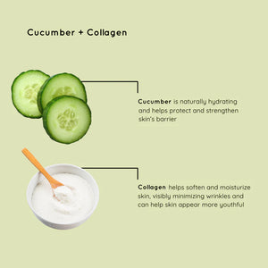 BCL Cucumber + Collagen Makeup Removing Cleansing Wipes (60 pcs)