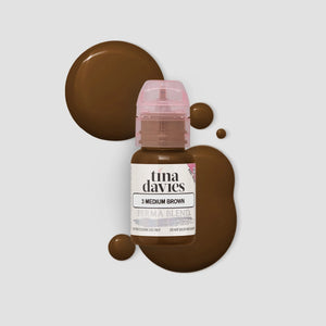 Tina Davies I ❤️ INK Pigment pour sourcils 15 ml (brun moyen)
