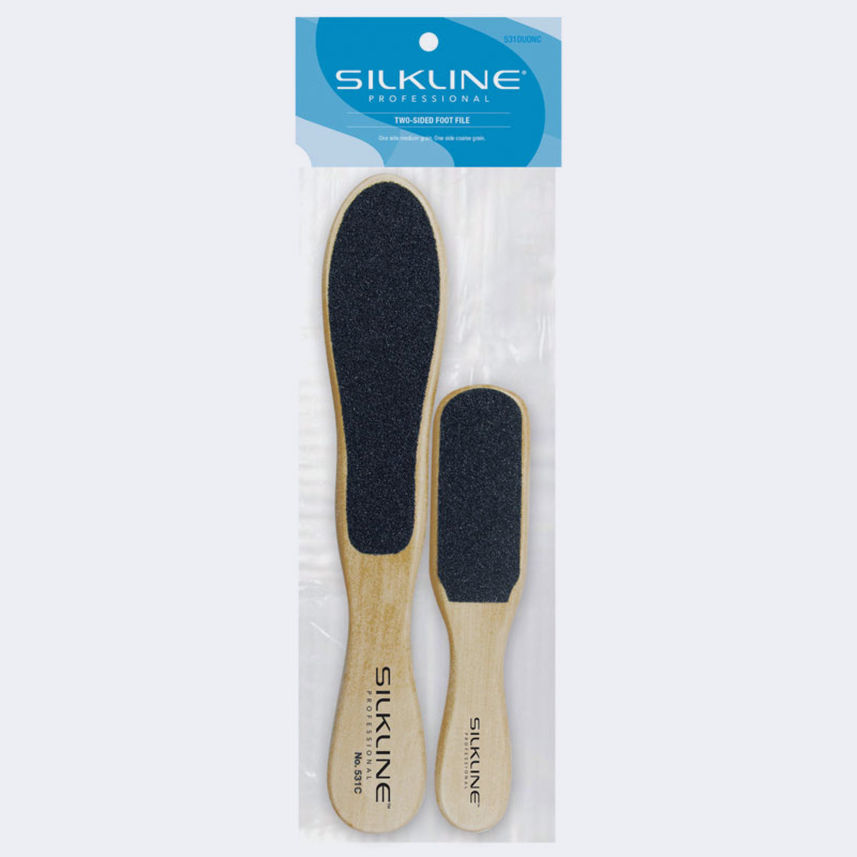 Silkline Two-Sided Wooden Foot File Duo