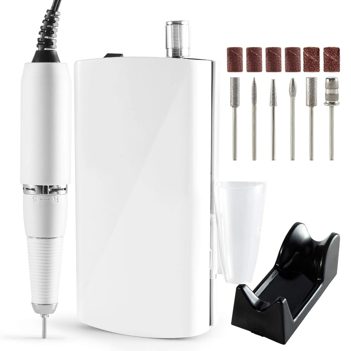 Professional Cordless E-File - White (30,000 RPM 100V)