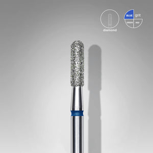 Staleks Pro Diamond Drill Bit - Blue Rounded Cylinder 2.3/8 mm (Medium)