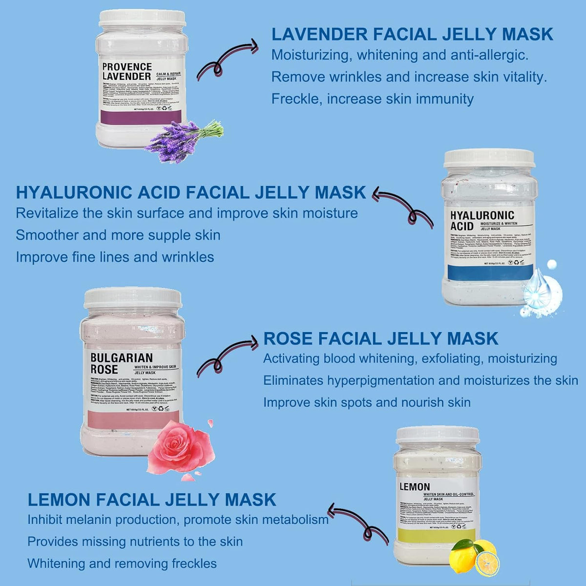 GD Jelly Powder Mask 650 g (Hyaluronic Acid)
