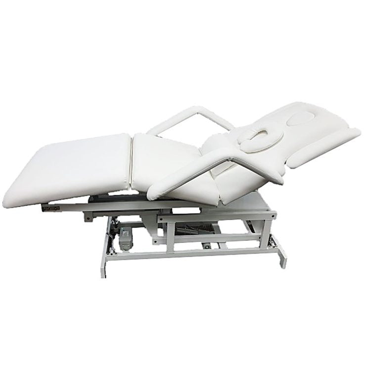 Crown Deluxe Electric Facial Bed - 3 Motors (White)