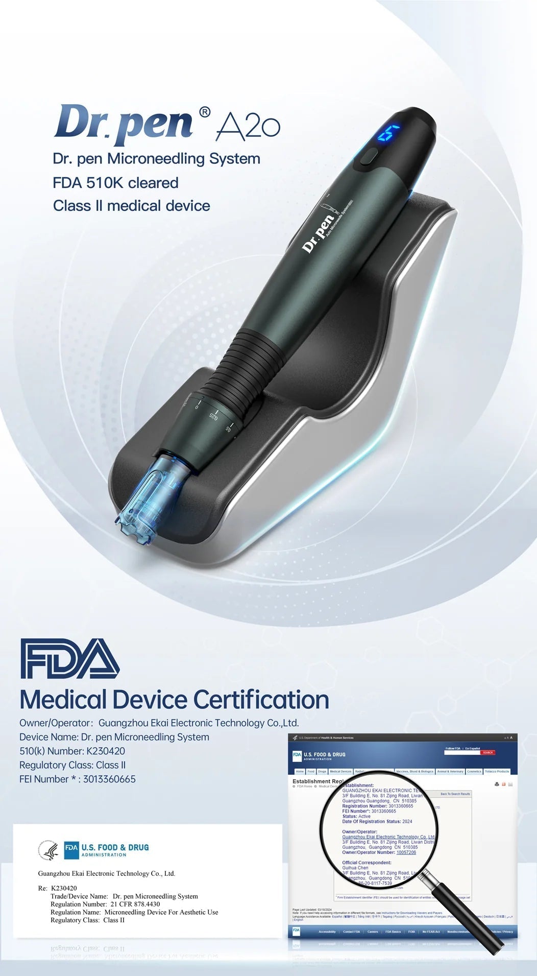 Dr. Pen A20 Professional Series Microneedling System