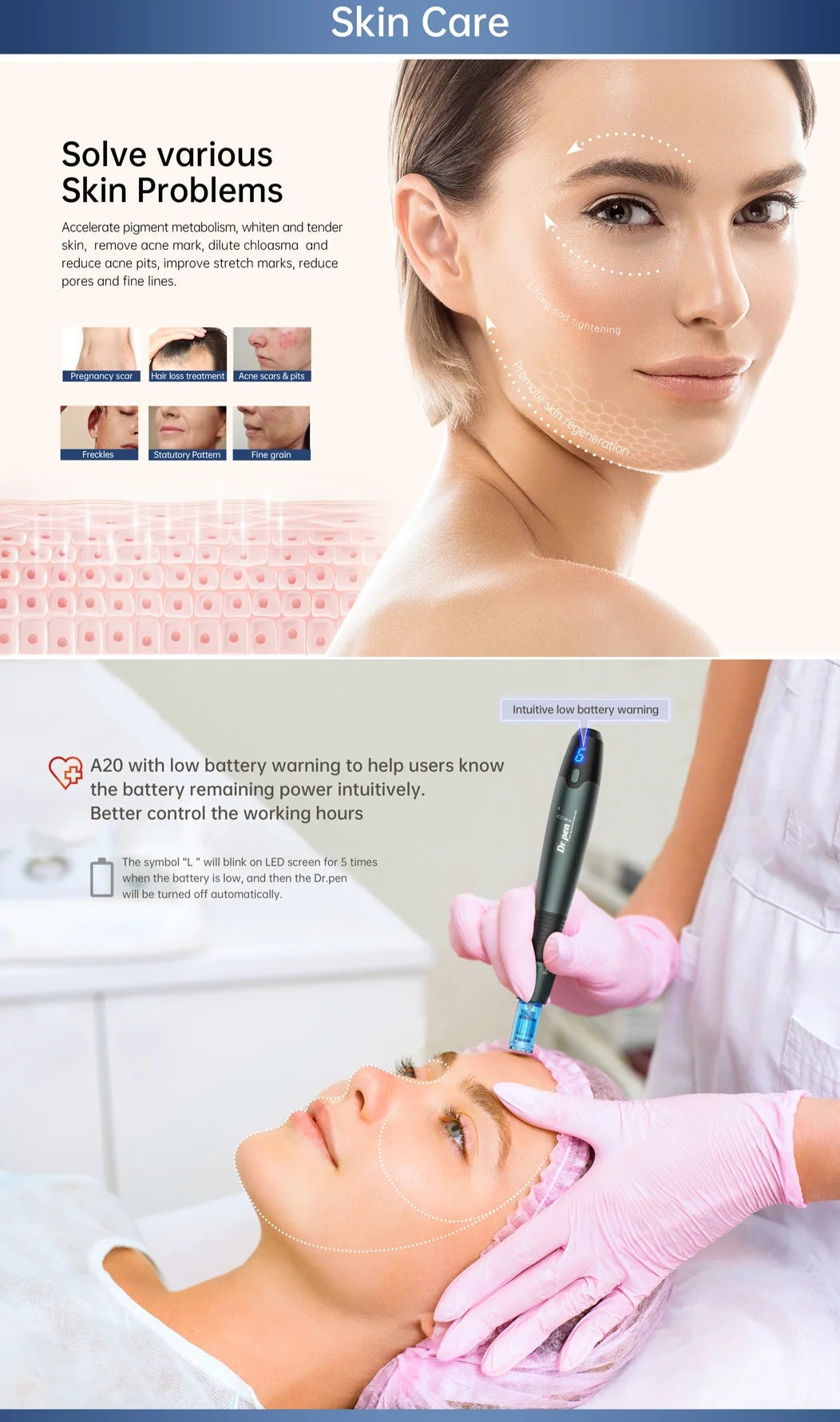 Dr. Pen A20 Professional Series Microneedling System