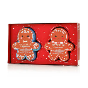 Spongellé Holiday Sugar & Spice Gift Set (Gingerbread & Candy Cane)