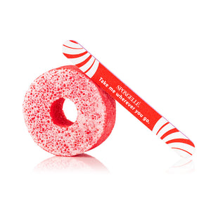 Spongellé Pedi Pop Buffer & Nail File (Candy Cane)