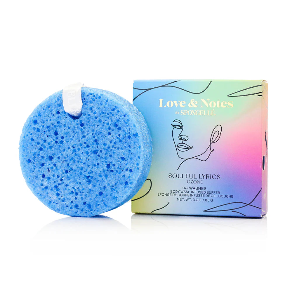 Spongellé Body Wash Infused Buffer - Love &amp; Notes (Soulful Lyrics - Ozone)*