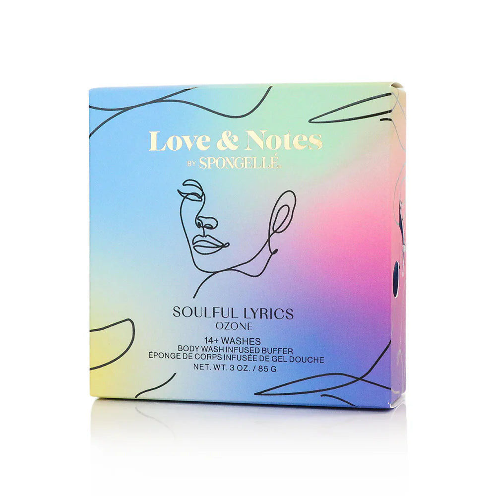 Spongellé Body Wash Infused Buffer - Love &amp; Notes (Soulful Lyrics - Ozone)*