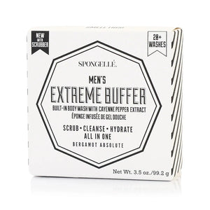 Spongellé Men's Extreme Buffer w/ Scrubber (Bergamot Absolute)